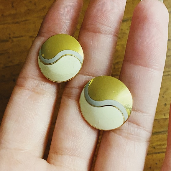 Vintage LAUREL BURCH Yin Yang Earrings - Picture 4 of 6